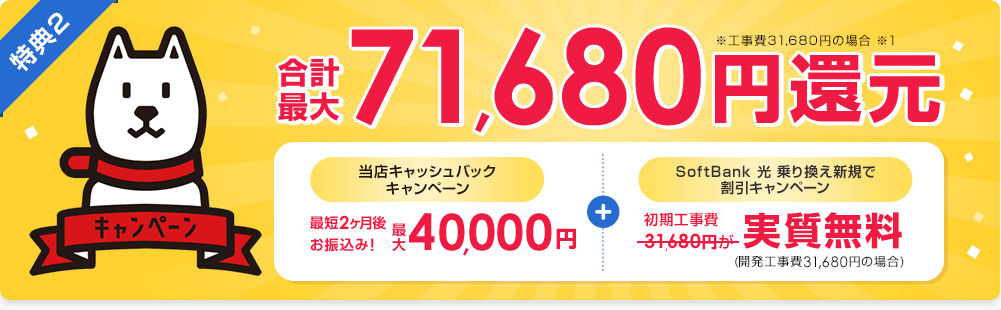 ソフトバンク光CB