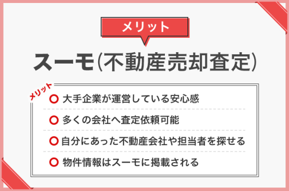 スーモ(不動産売却査定)のメリット