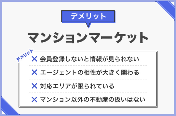 マンションマーケットのデメリット