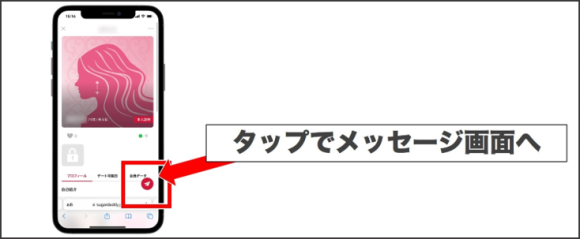 シュガーダディはマッチング無しでメッセージできる